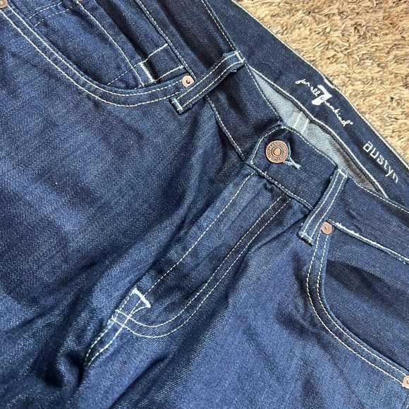 NWT 7FAMK austyn style dark wash relaxed fit jeans size 32- 7 for all mankind - Picture 3 of 8